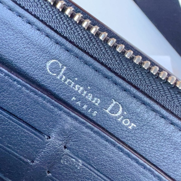 Dior Blue Diorissimo Voyageur Zip Around Wallet - Picture 5 of 6